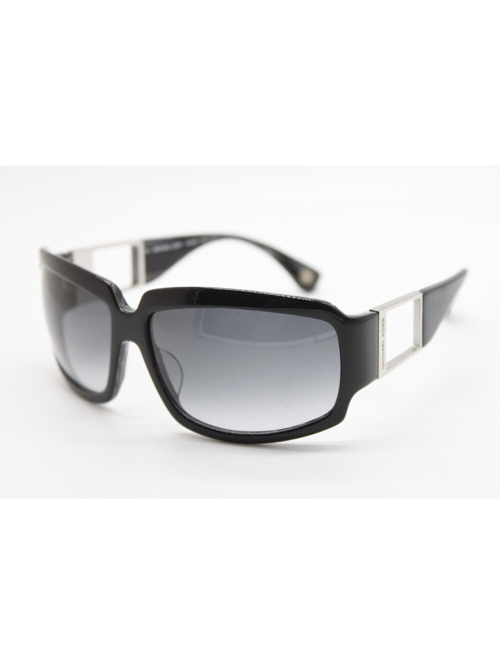 NEW MICHAEL KORS MKS555 004 BLACK HORN SILVER AUTHENTIC SUNGLASSES